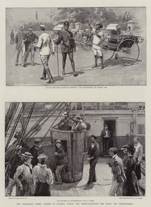 The Transvaal Crisis, Scenes at Durban, where the Reinforcements for Natal are disembarked